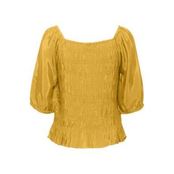 NWT CREAM Yellow Almas Blouse - Picture 10 of 11